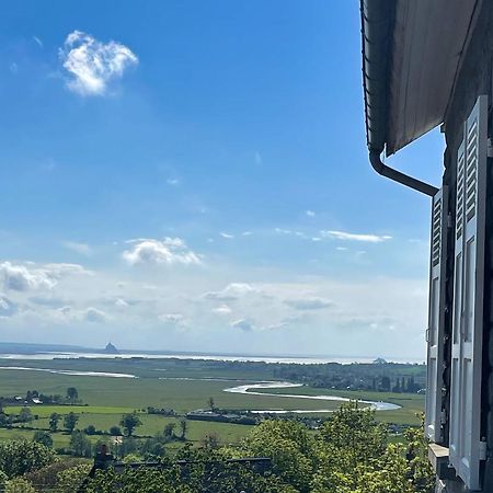 La Butte - Maison De Vacances Avranches Avec Vue Sur Le Mont Saint Michel Le Val-Saint-Père Exteriör bild